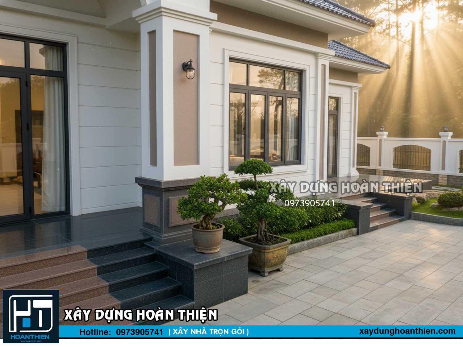Biệt thự vườn mái Nhật 1 tầng sang trọng đẳng cấp Biệt thự vườn mái Nhật 1 tầng sang trọng đẳng cấp