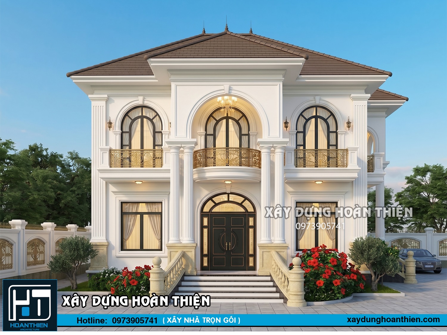 Mẫu biệt thự tân cổ điển 2 tầng đẹp tinh tế Mẫu biệt thự tân cổ điển 2 tầng đẹp tinh tế