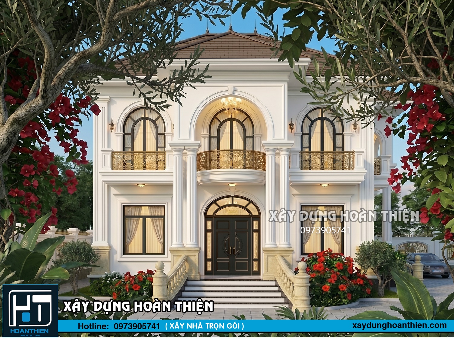 Mẫu biệt thự tân cổ điển 2 tầng đẹp tinh tế Mẫu biệt thự tân cổ điển 2 tầng đẹp tinh tế