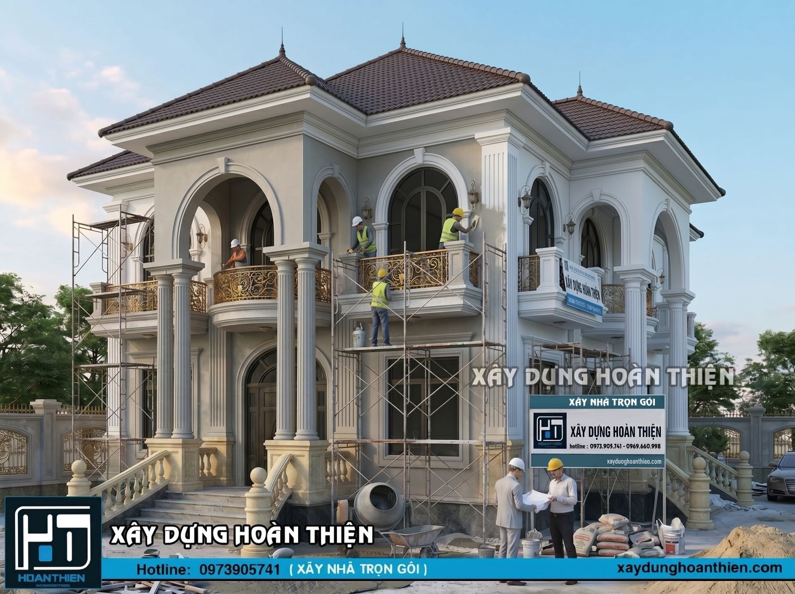 Mẫu biệt thự tân cổ điển 2 tầng đẹp tinh tế Mẫu biệt thự tân cổ điển 2 tầng đẹp tinh tế