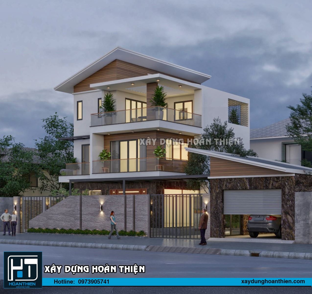 biệt thự 3 tầng
