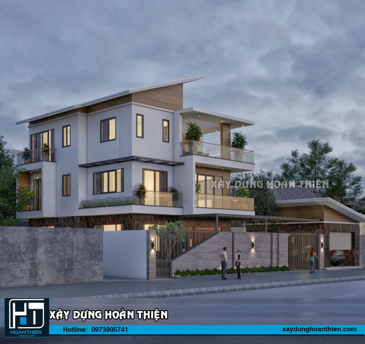 biệt thự 3 tầng