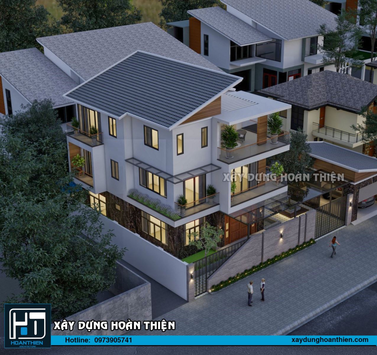 biệt thự 3 tầng