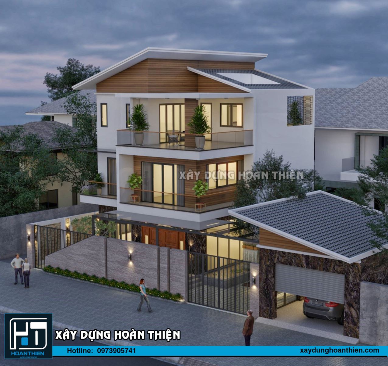 biệt thự 3 tầng