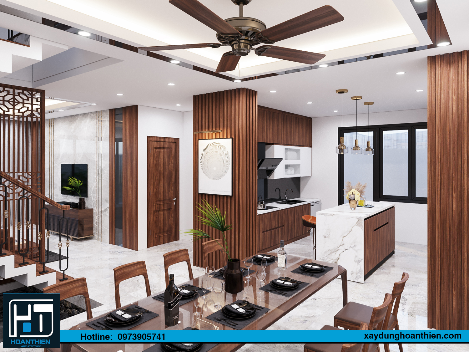 nội thất biệt thự 3 tầng