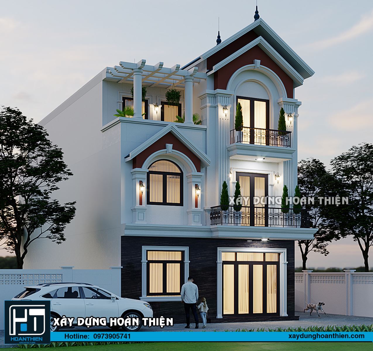 biệt thự 3 tầng
