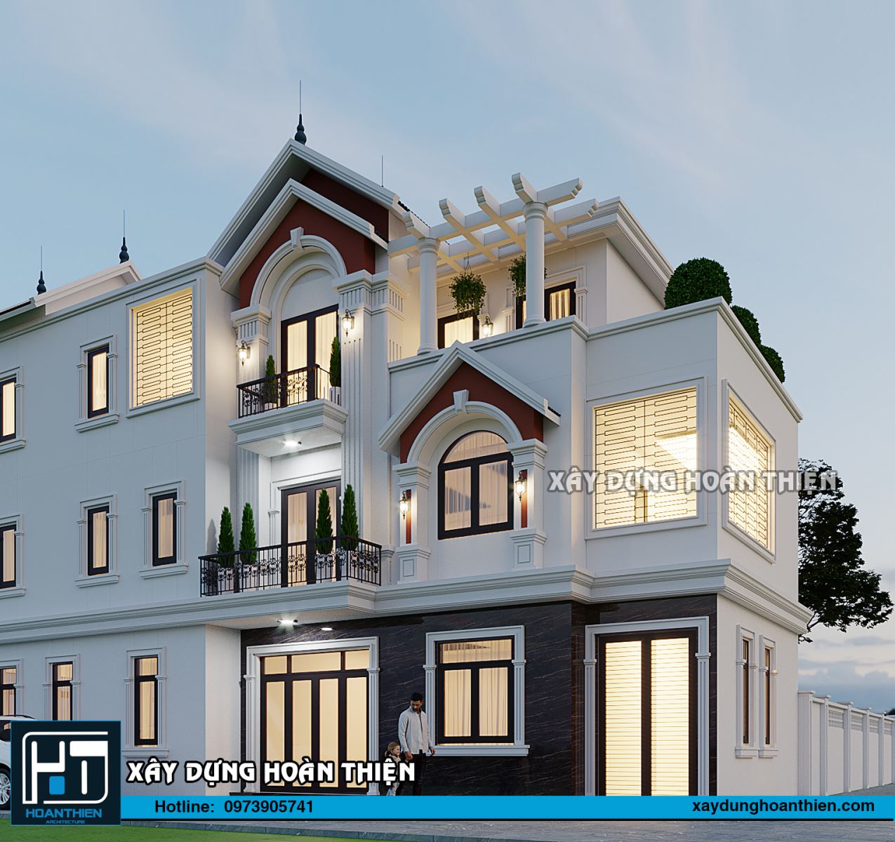 biệt thự 3 tầng