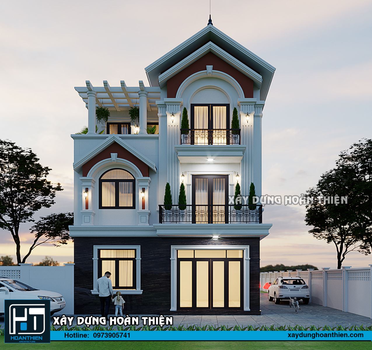 biệt thự 3 tầng
