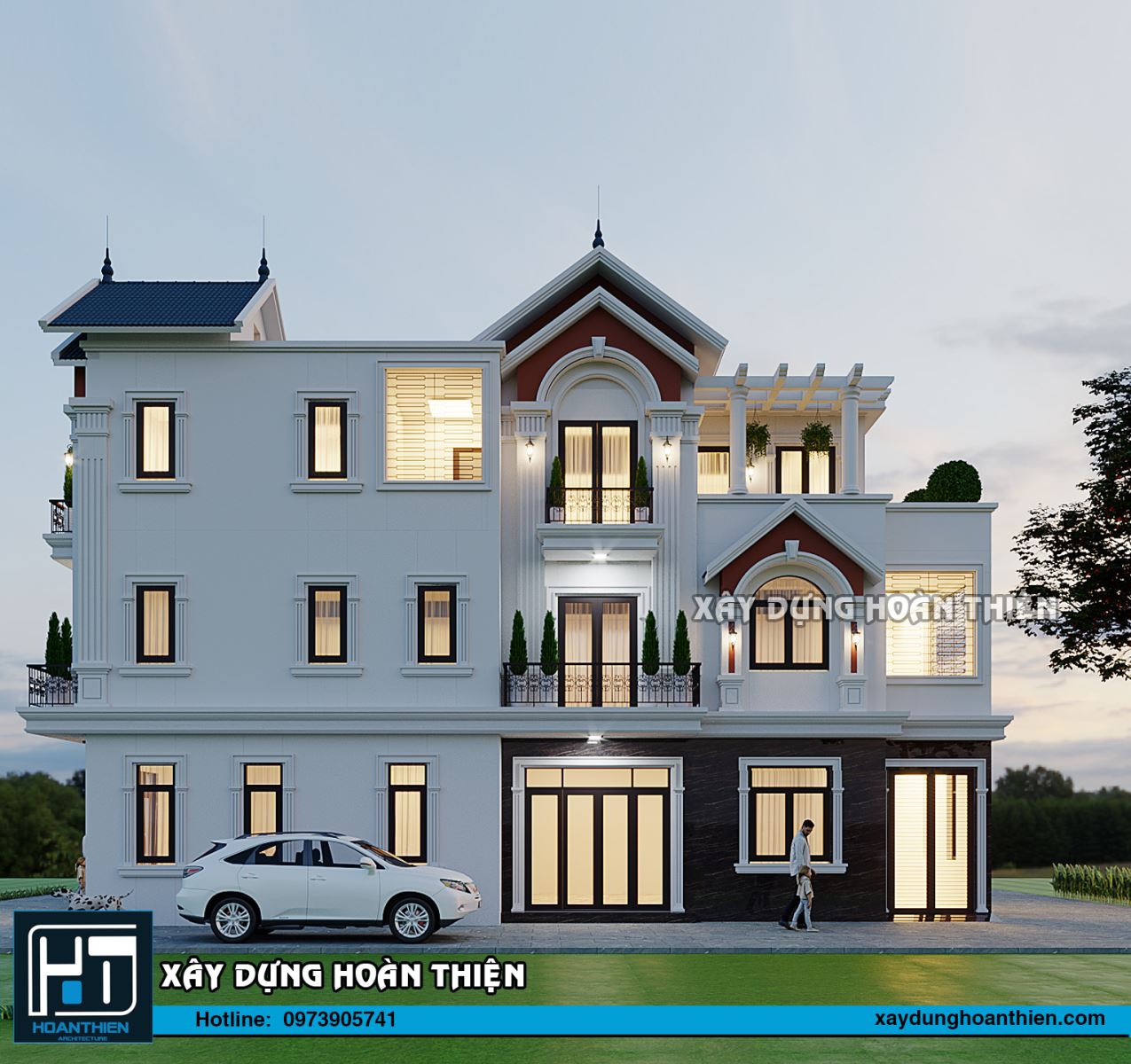 biệt thự 3 tầng