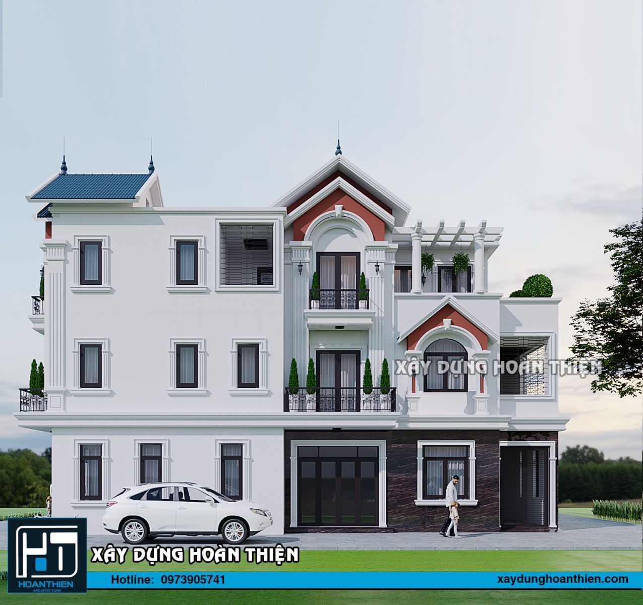 biệt thự 3 tầng