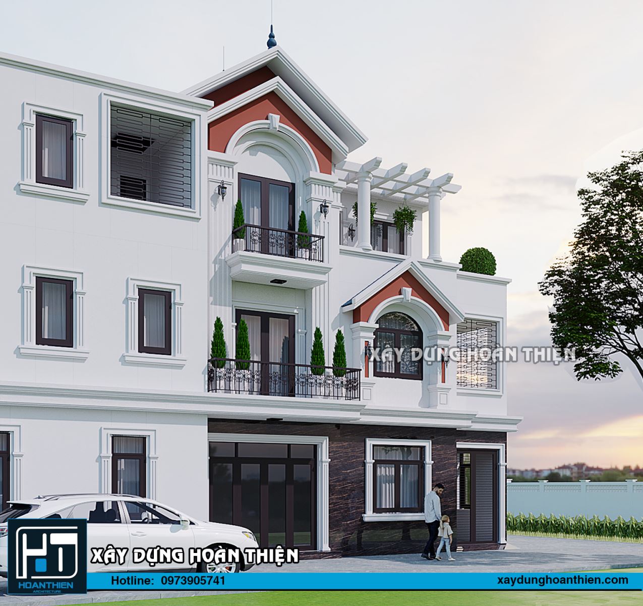 biệt thự 3 tầng
