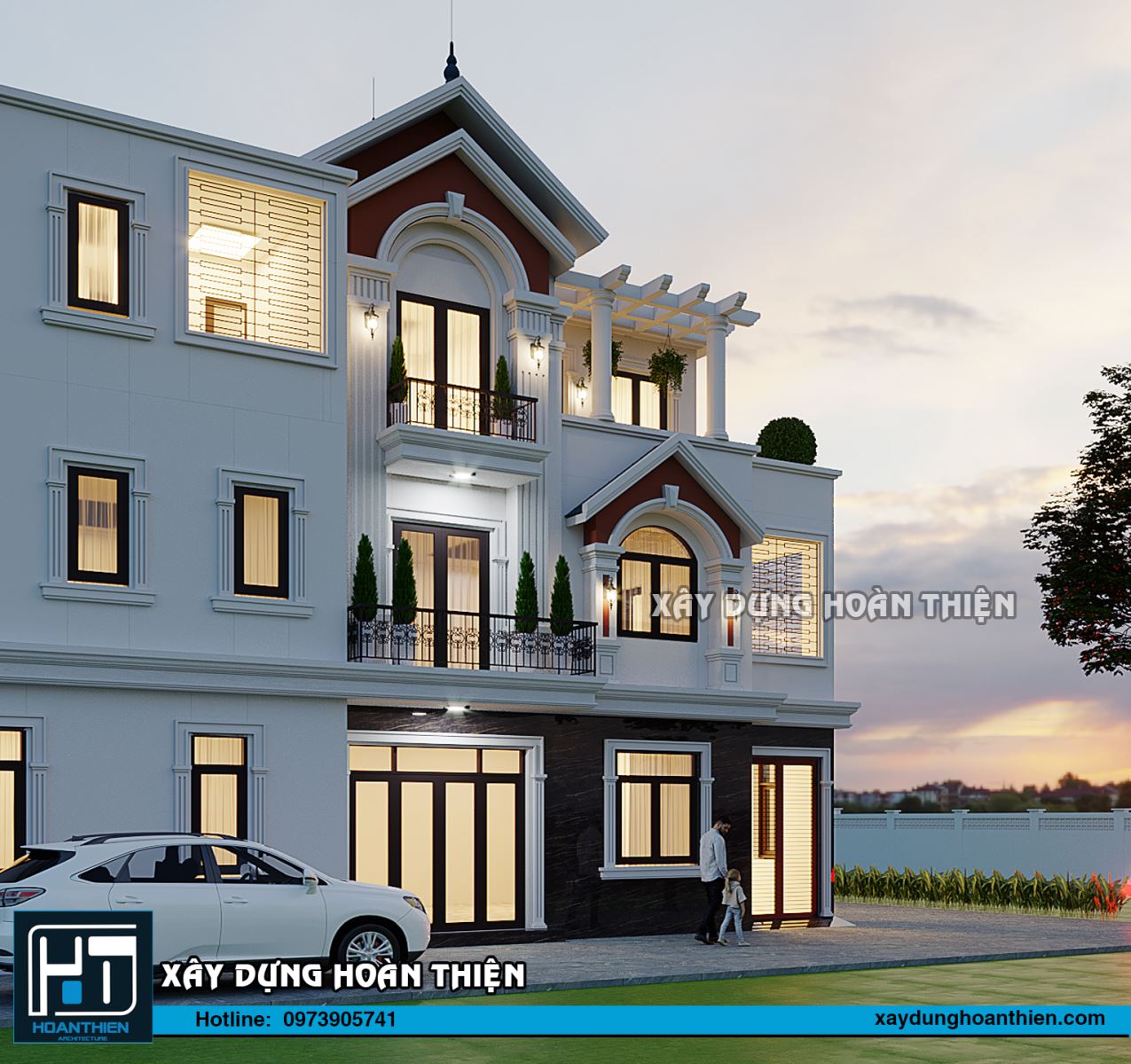 biệt thự 3 tầng