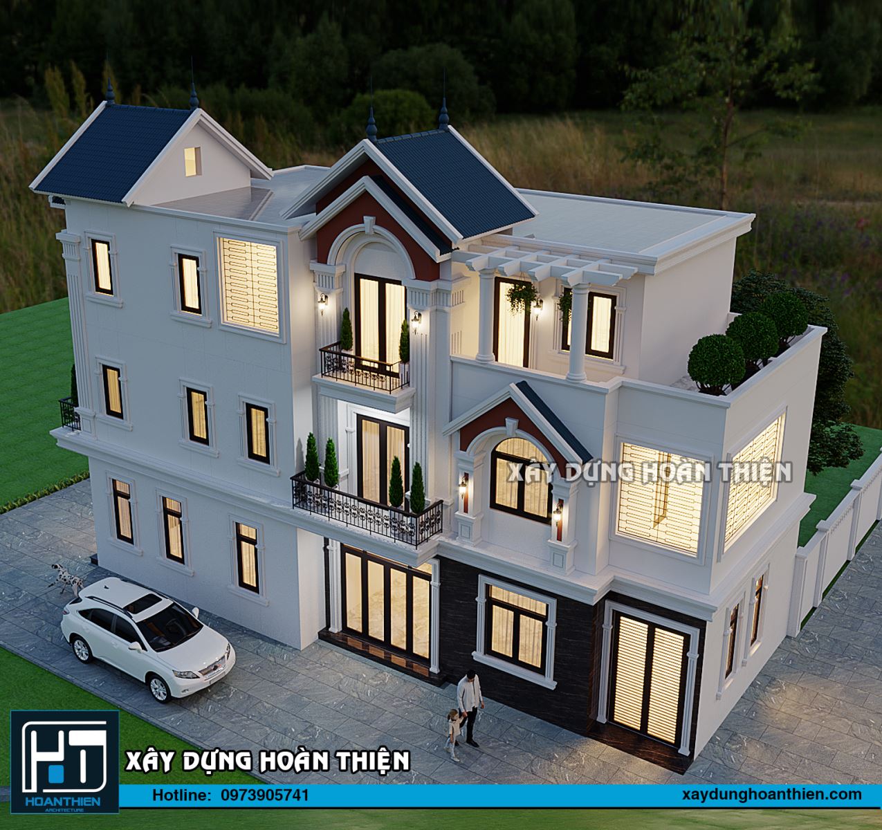 biệt thự 3 tầng