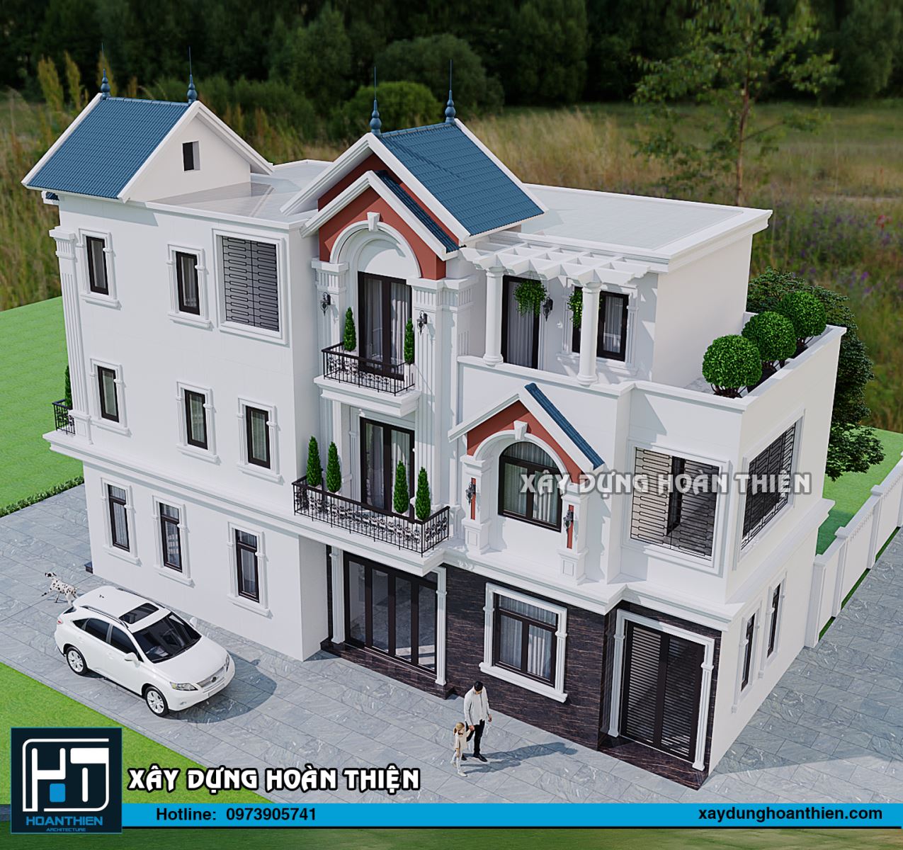 biệt thự 3 tầng