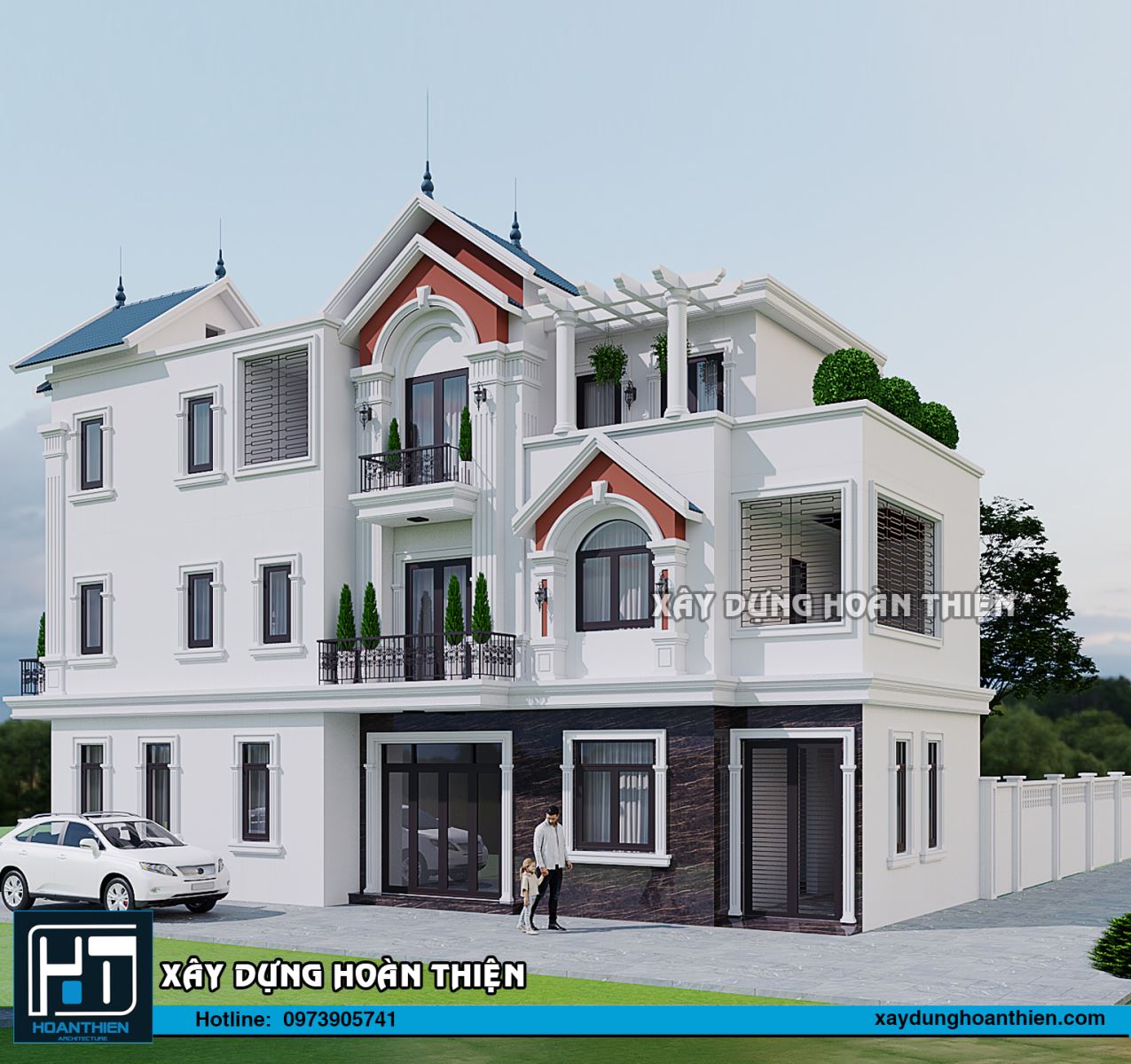 biệt thự 3 tầng