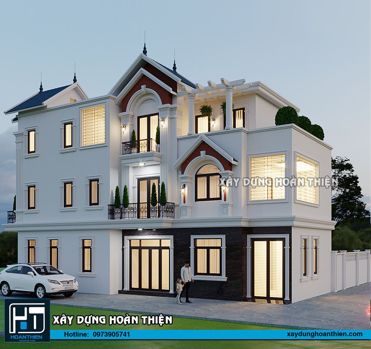 biệt thự 3 tầng