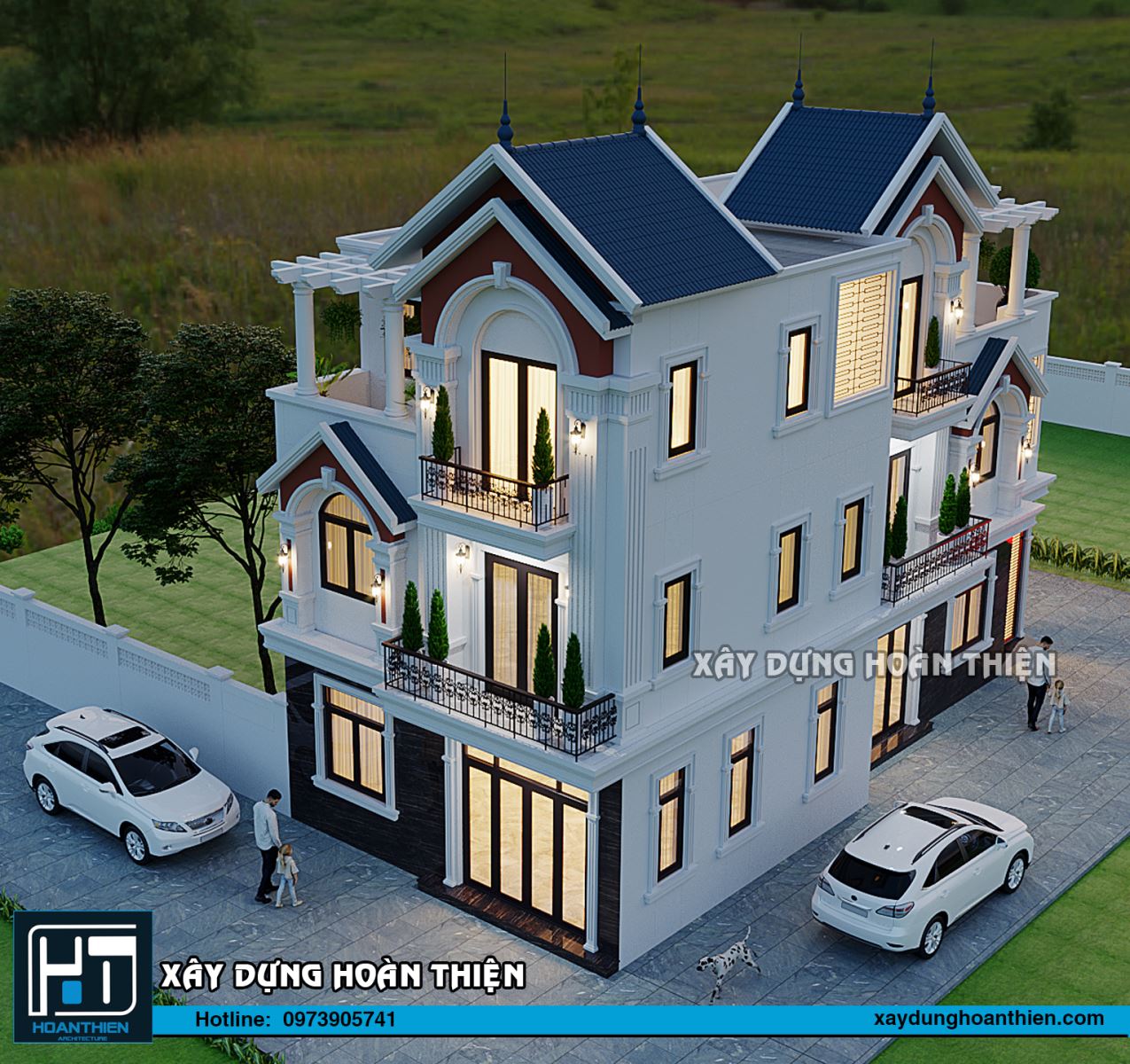 biệt thự 3 tầng