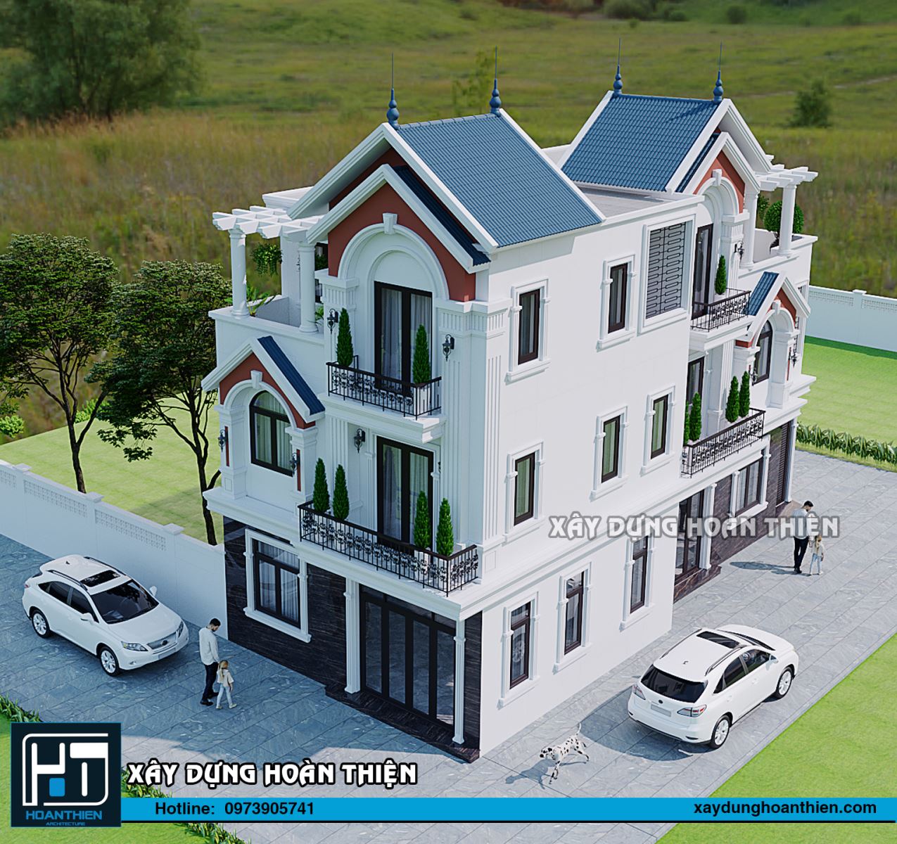 biệt thự 3 tầng