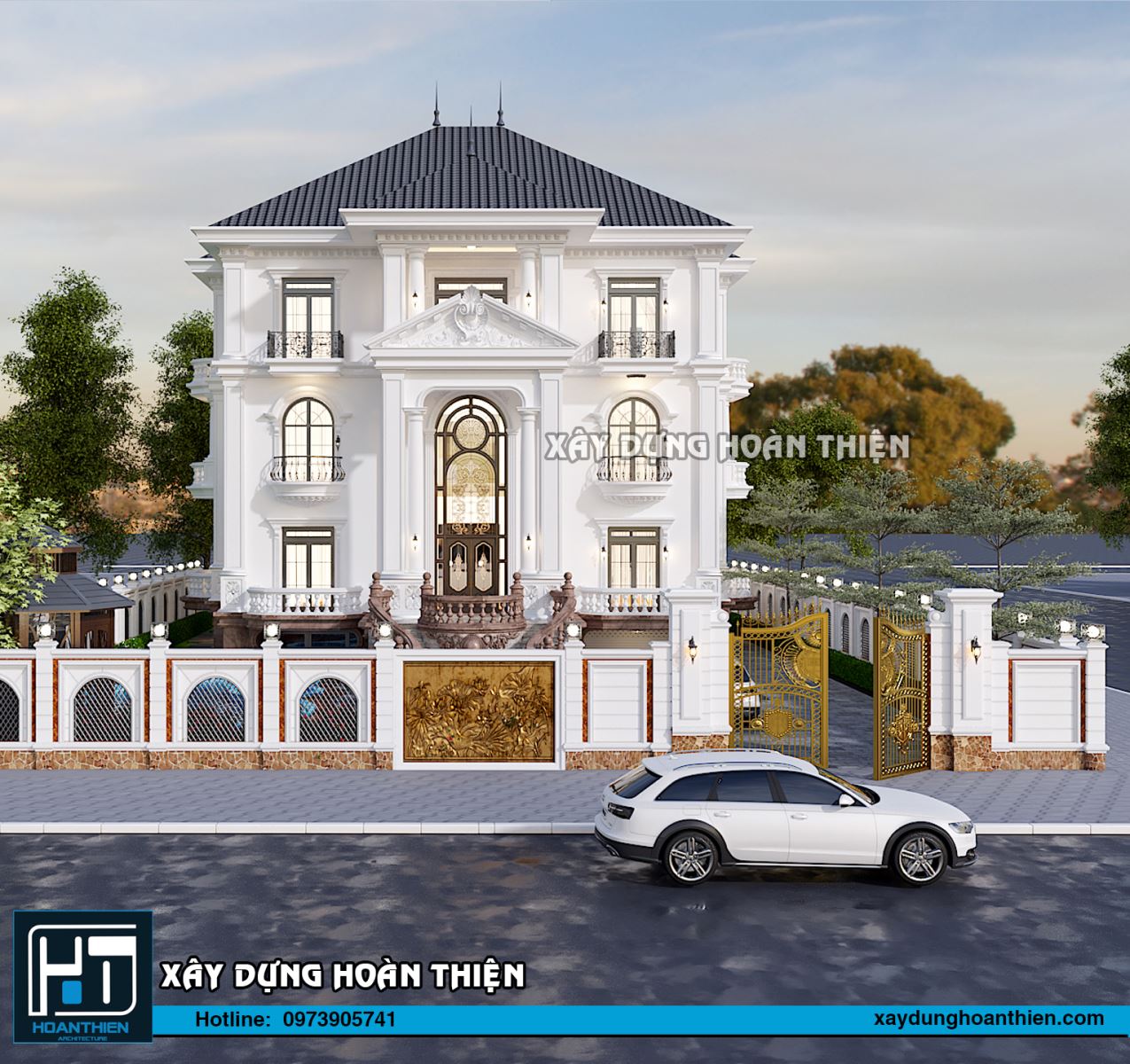 biệt thự 3 tầng