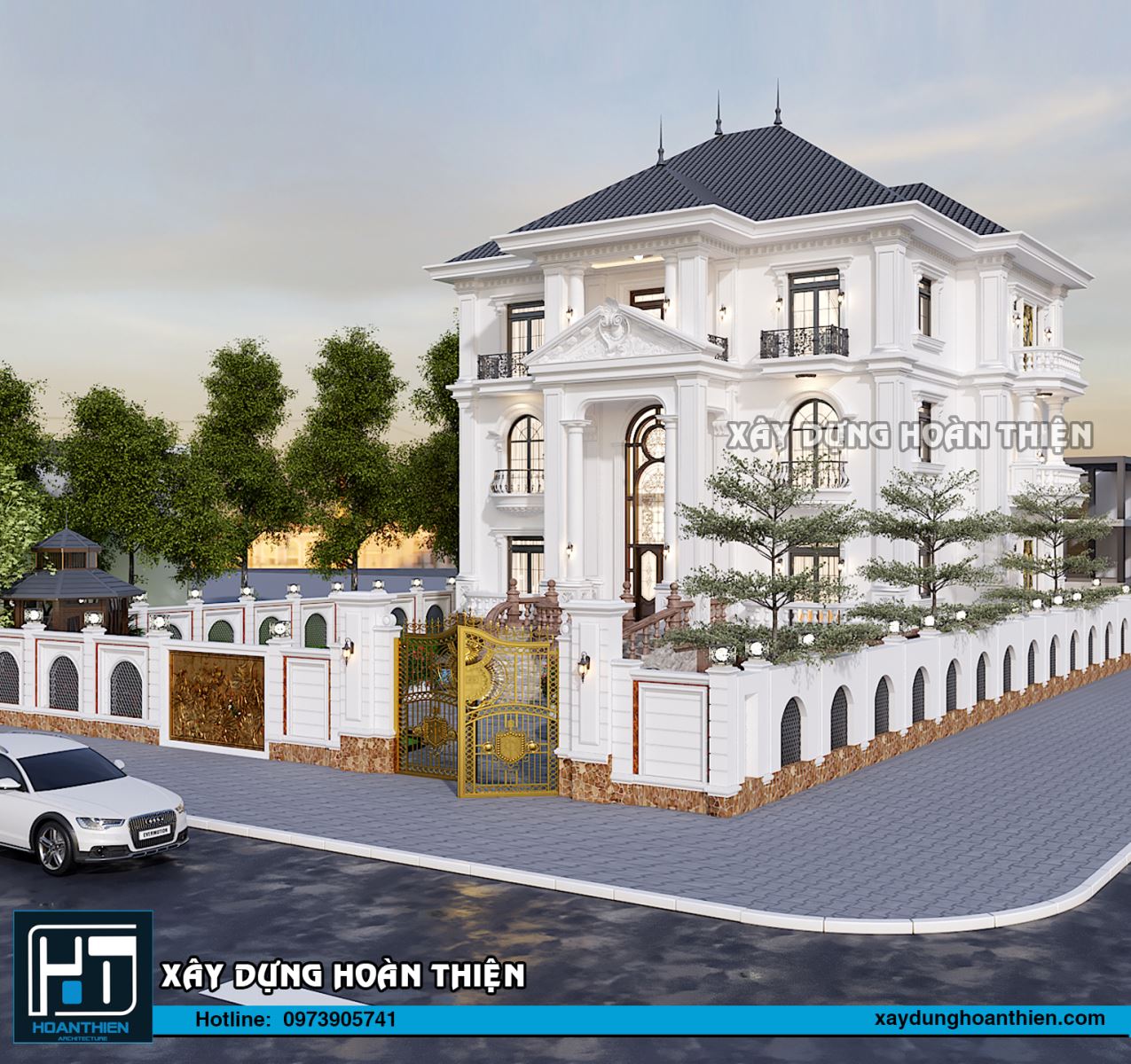 biệt thự 3 tầng