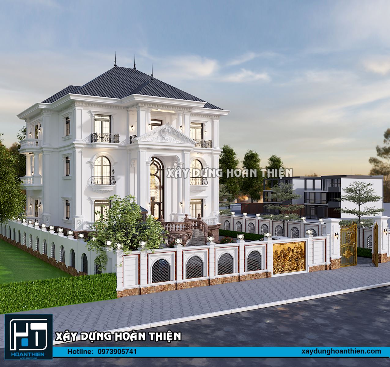 biệt thự 3 tầng