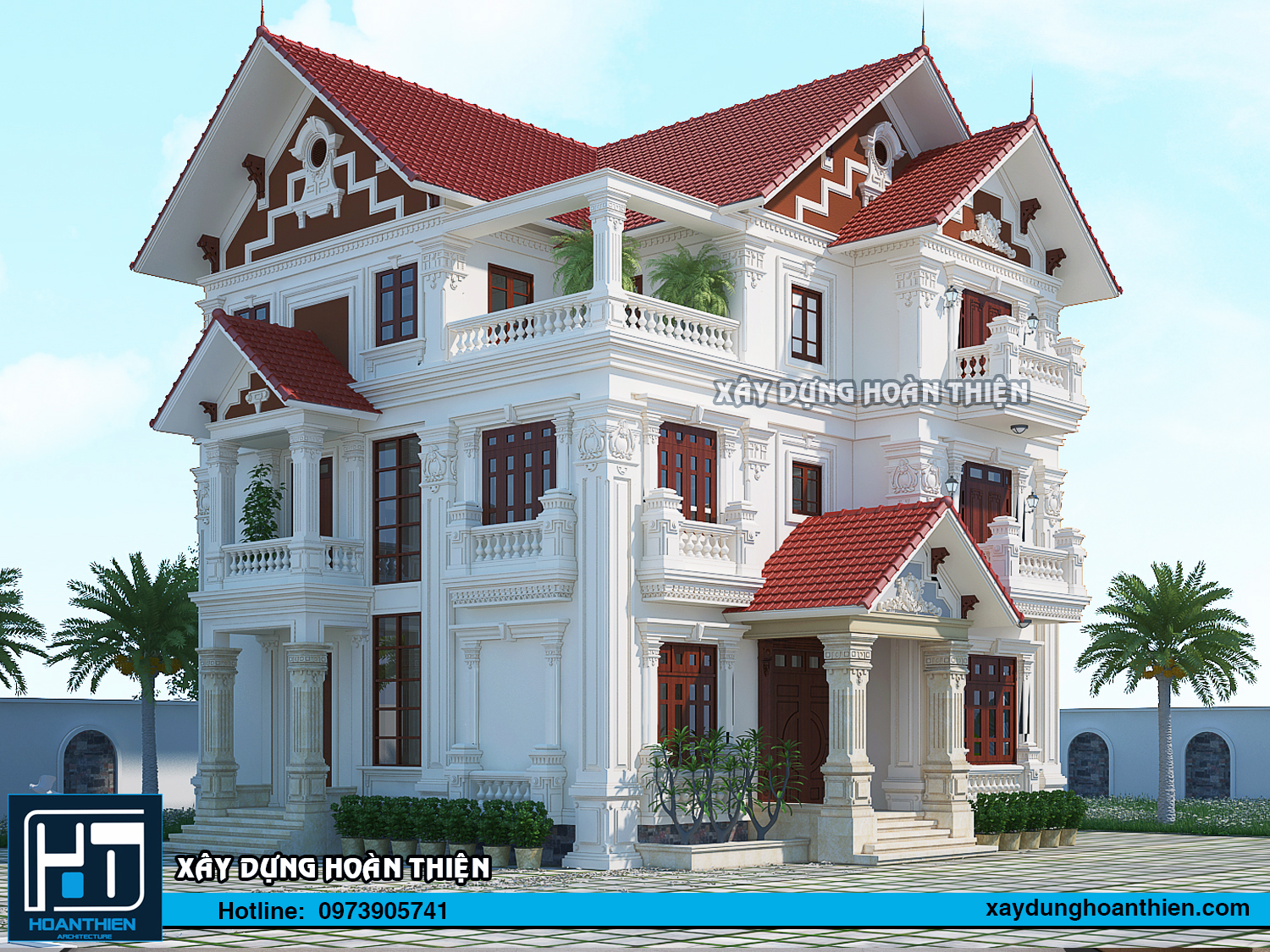 Biệt thự tân cổ điển 3 tầng