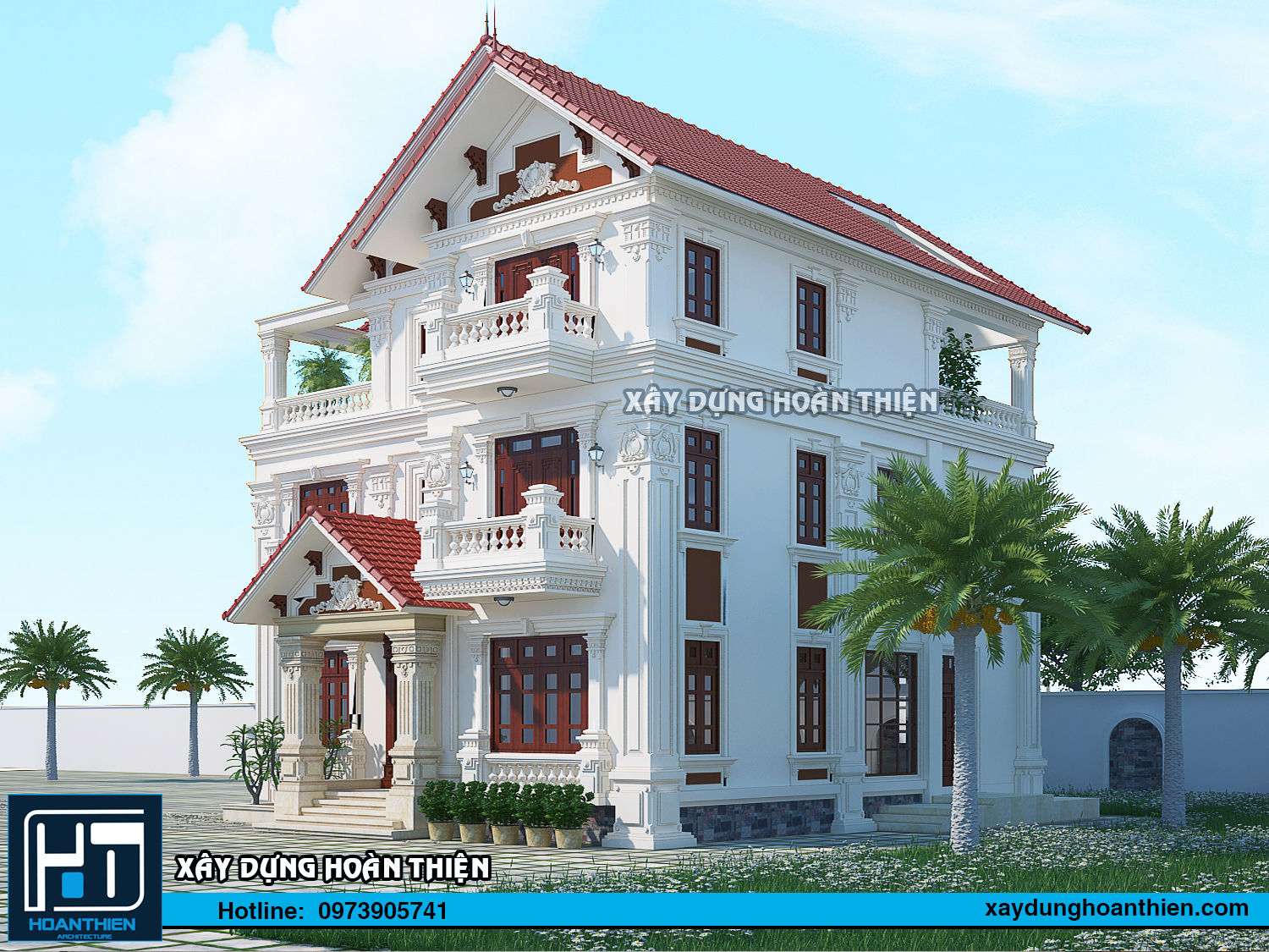 Biệt thự tân cổ điển 3 tầng