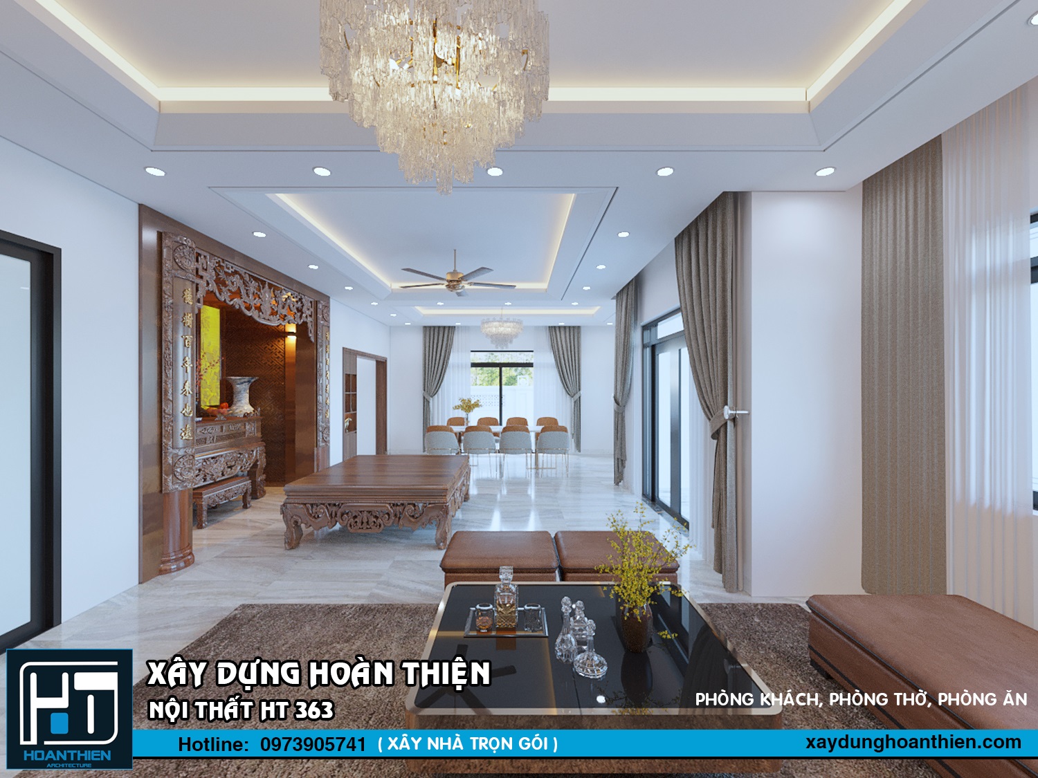 Thiết kế biệt thự mái nhật 1 tầng tại Tiên Lãng