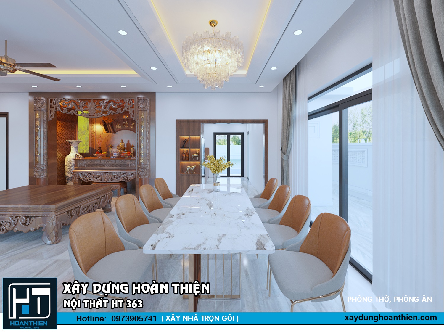 Thiết kế biệt thự mái nhật 1 tầng tại Tiên Lãng