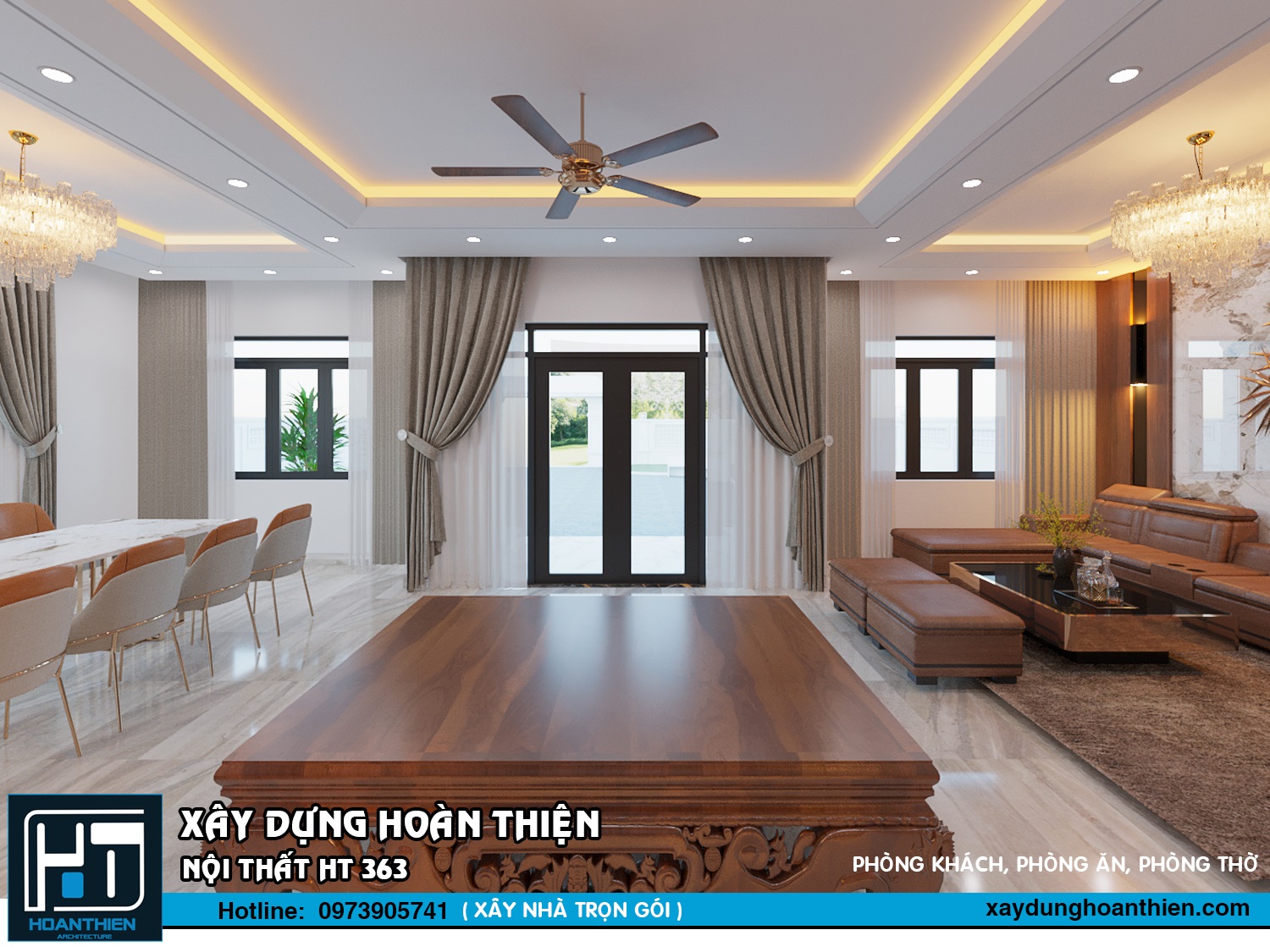 Thiết kế biệt thự mái nhật 1 tầng tại Tiên Lãng
