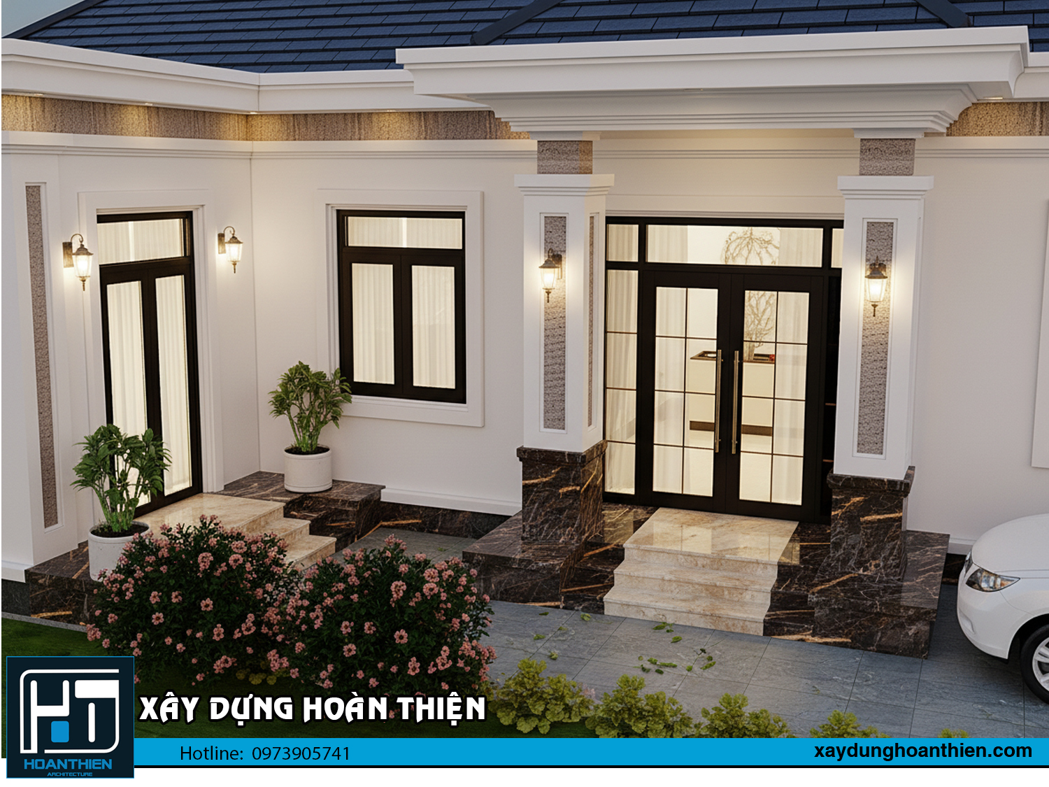 Mẫu biệt thự 1 tầng mái nhật tại Hải Phòng Mẫu biệt thự 1 tầng mái nhật tại Hải Phòng