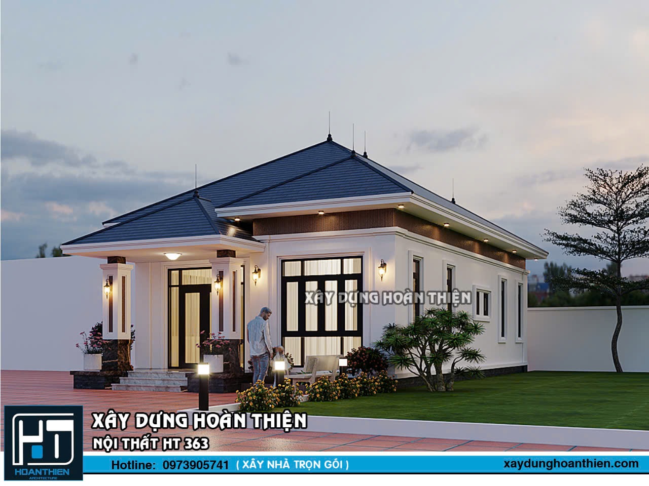 Biệt thự vườn mái nhật 1 tầng tại An Lão, Hải Phòng
