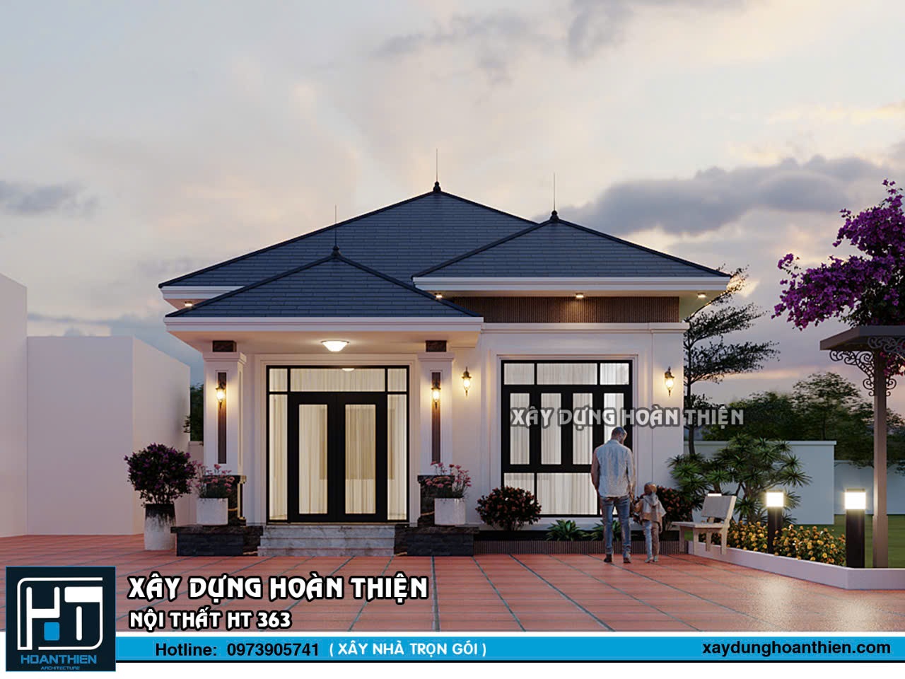 Biệt thự vườn mái nhật 1 tầng tại An Lão, Hải Phòng