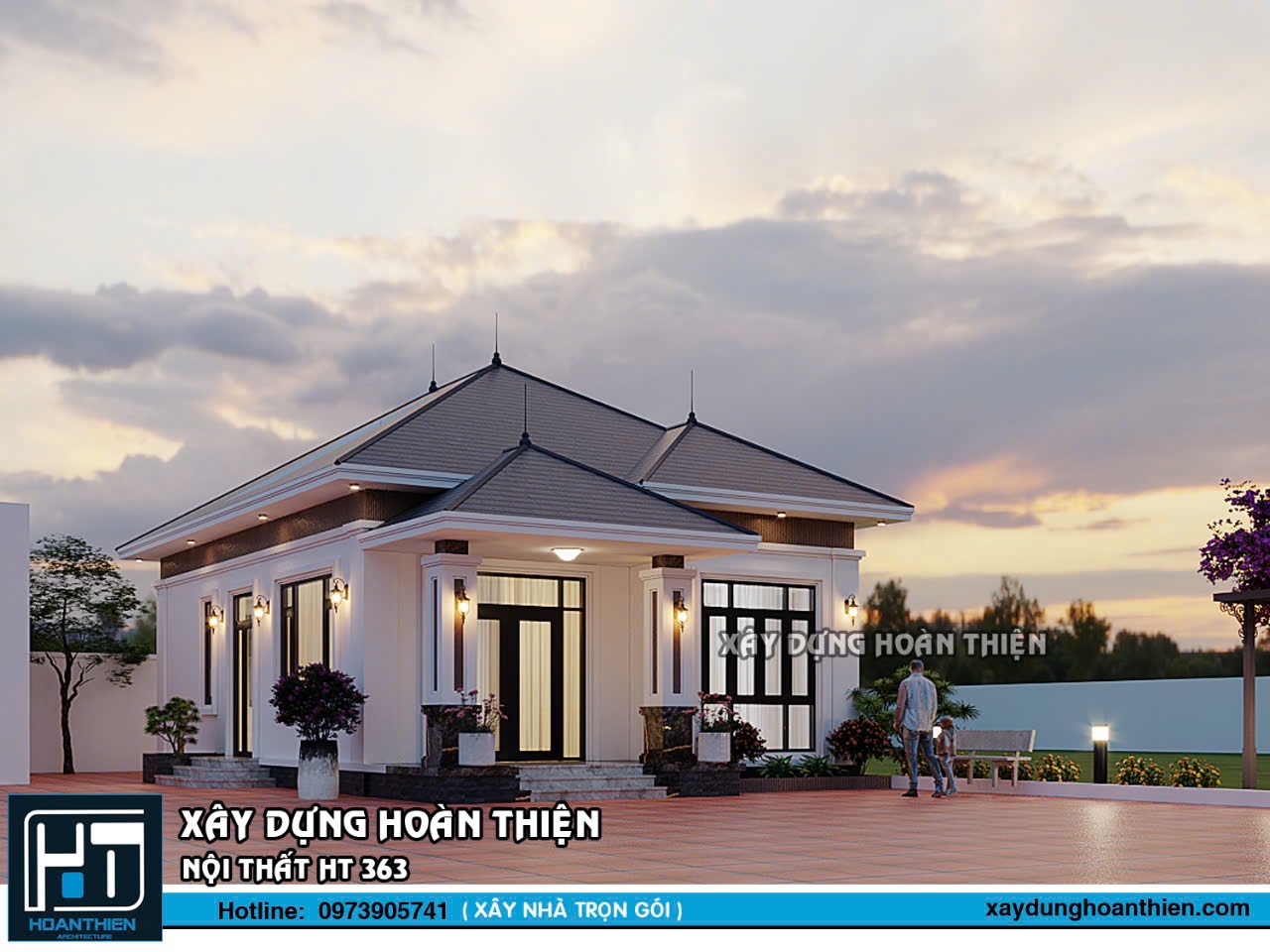 Biệt thự vườn mái nhật 1 tầng tại An Lão, Hải Phòng