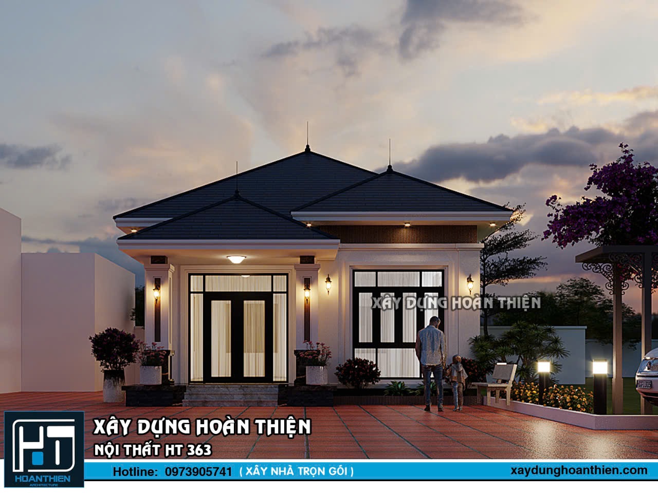 Biệt thự vườn mái nhật 1 tầng tại An Lão, Hải Phòng