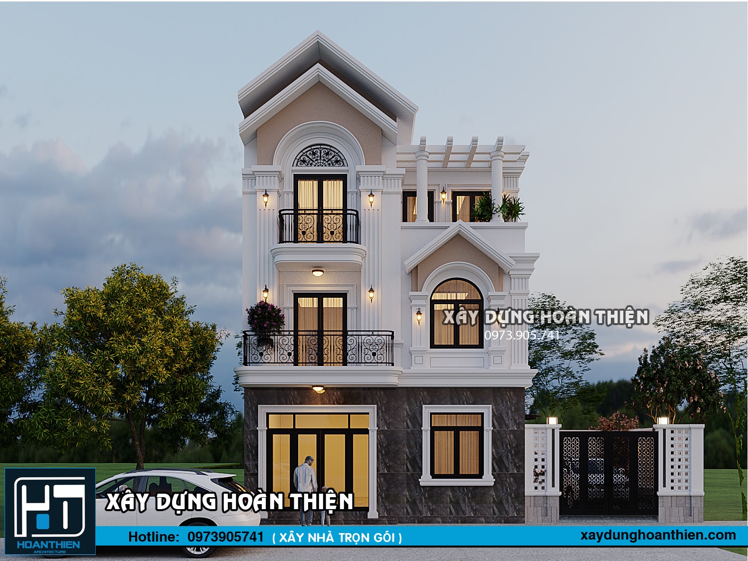 Biệt thự tân cổ điển 3 tầng tại An Dương, Hải Phòng