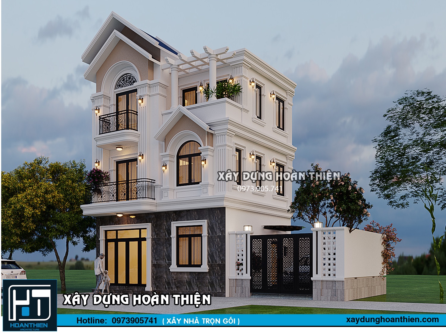Biệt thự tân cổ điển 3 tầng tại An Dương, Hải Phòng