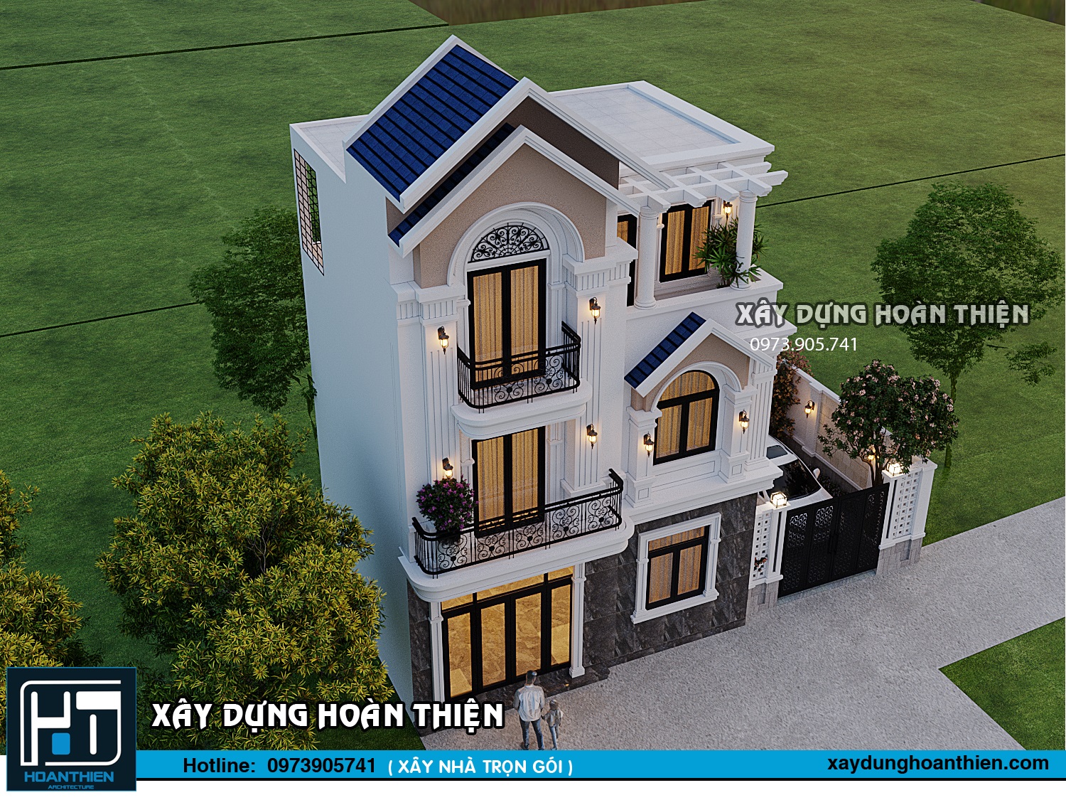 Biệt thự tân cổ điển 3 tầng tại An Dương, Hải Phòng