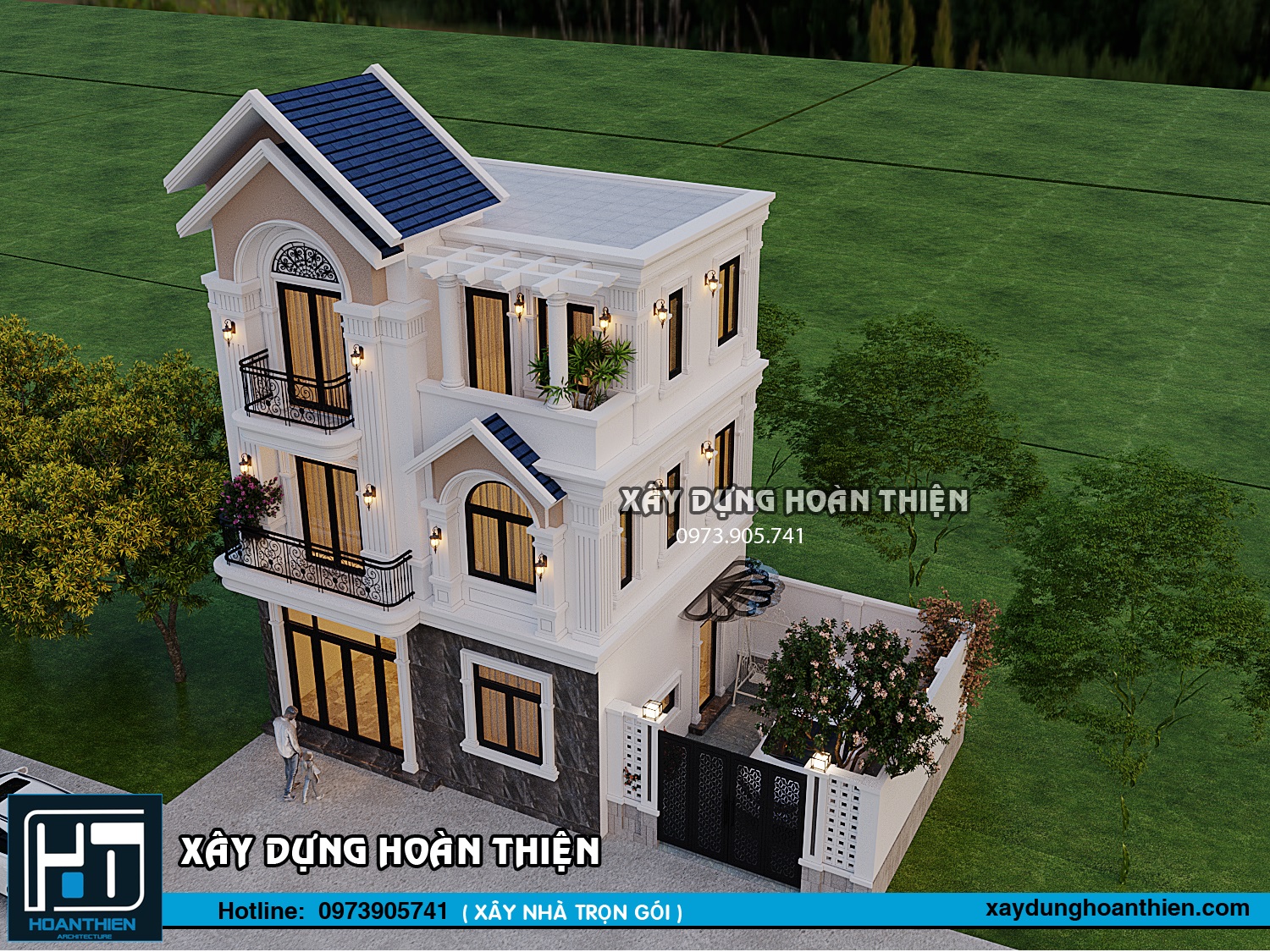 Biệt thự tân cổ điển 3 tầng tại An Dương, Hải Phòng