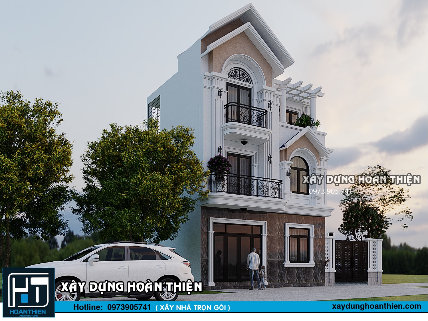 Biệt thự tân cổ điển 3 tầng tại An Dương, Hải Phòng