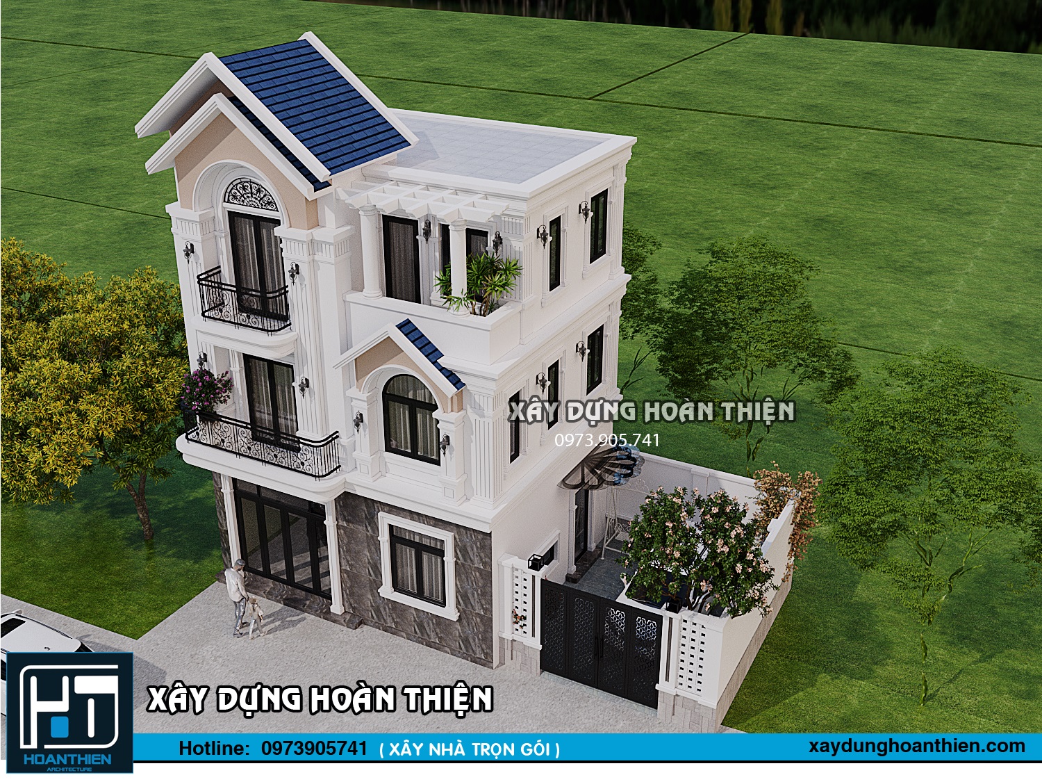 Biệt thự tân cổ điển 3 tầng tại An Dương, Hải Phòng