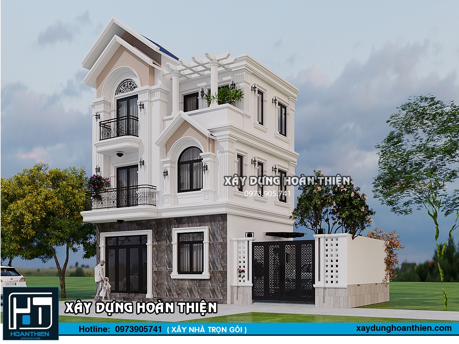 Biệt thự tân cổ điển 3 tầng tại An Dương, Hải Phòng