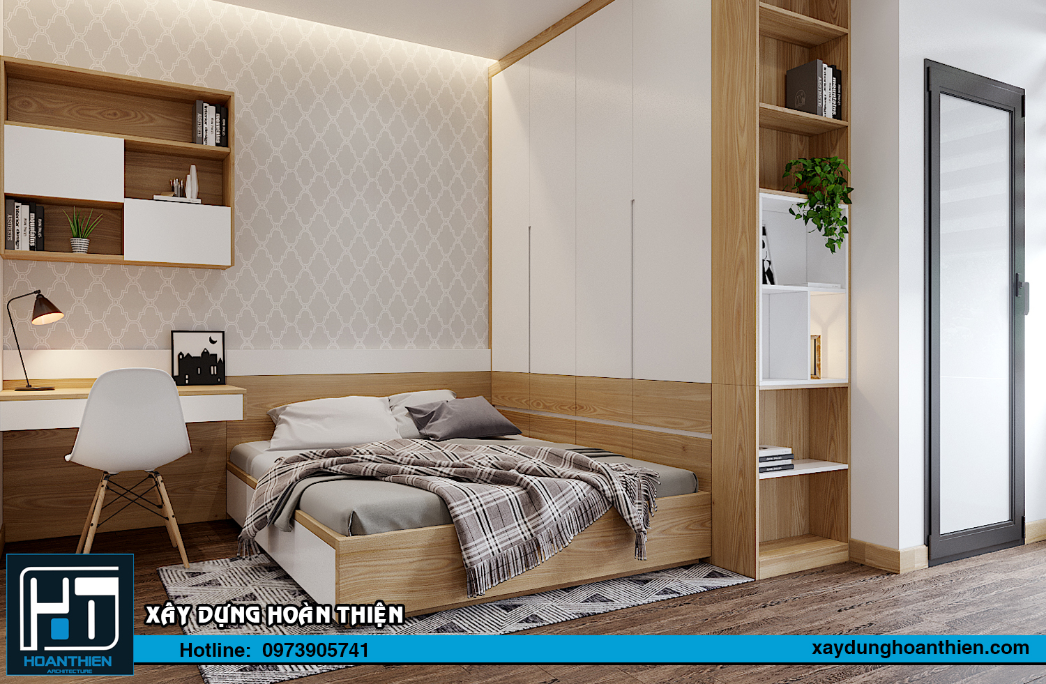 nội thất biệt thự 1 tầng mái thái