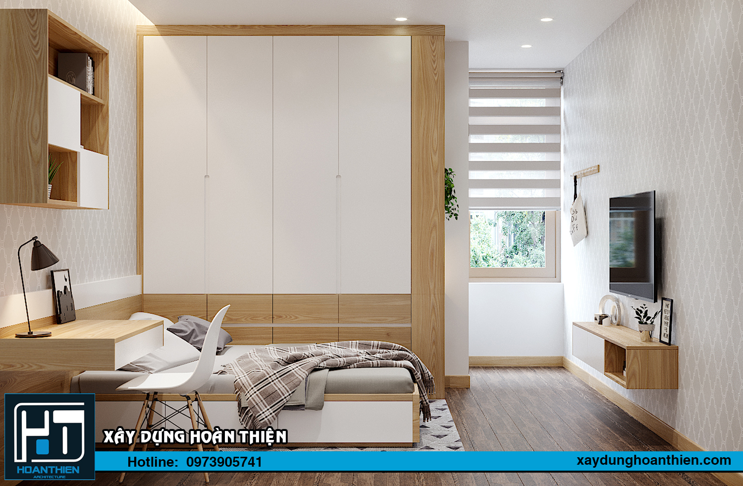 nội thất biệt thự 1 tầng mái thái