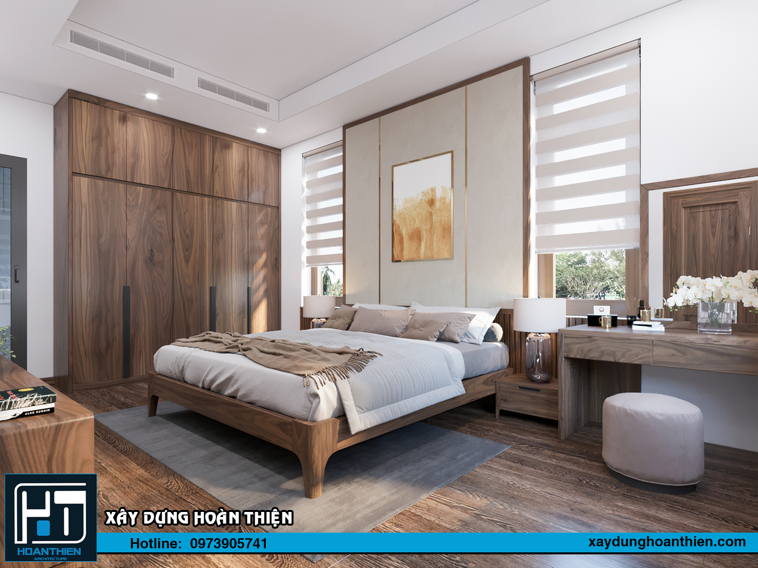 nội thất biệt thự 1 tầng mái thái