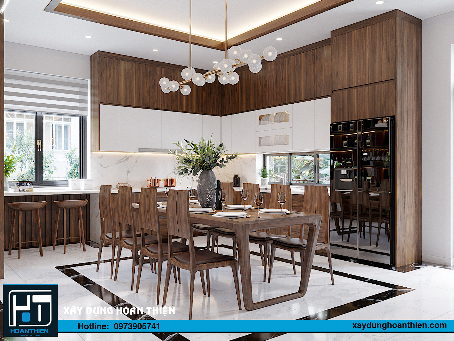 biệt thự 2 tầng mái thái