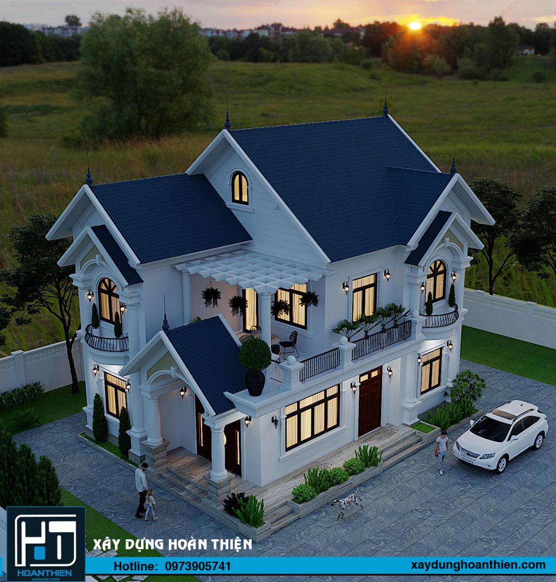 biệt thự 2 tầng