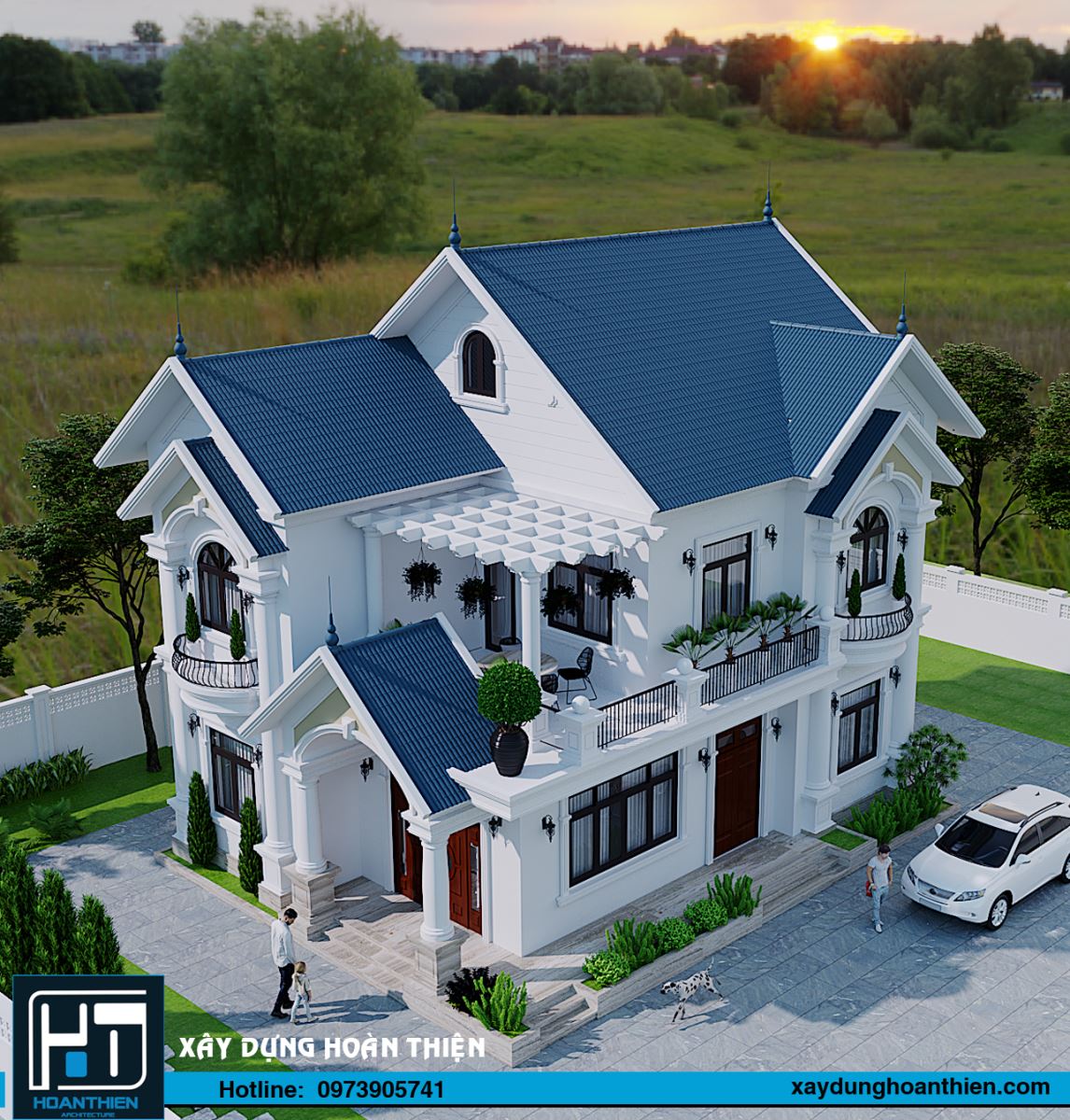 biệt thự 2 tầng