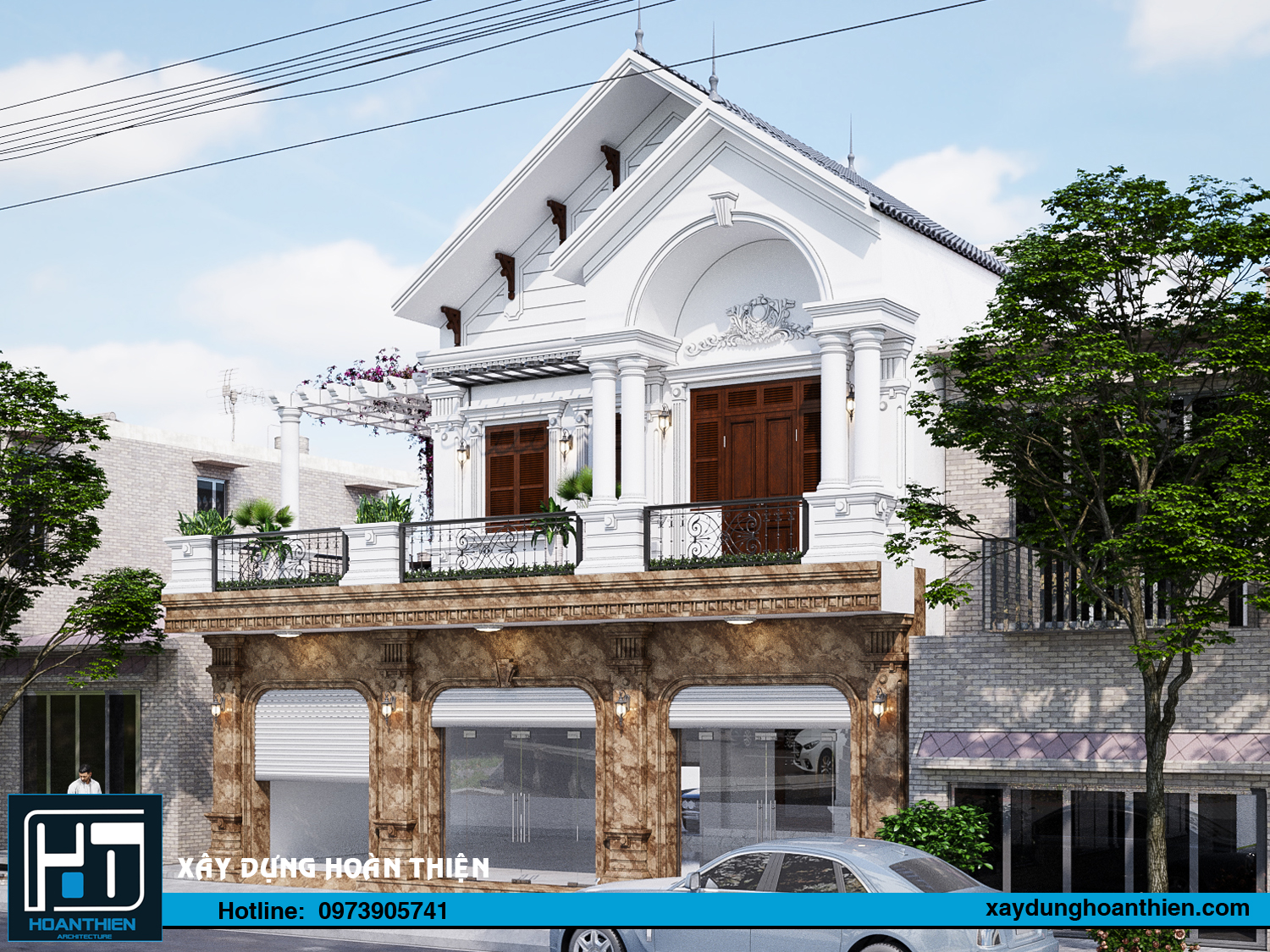 biệt thự 3 tầng