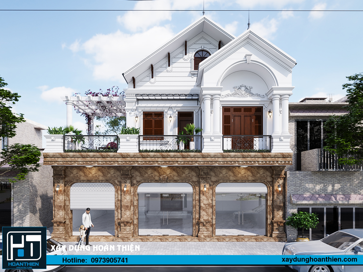 biệt thự 3 tầng
